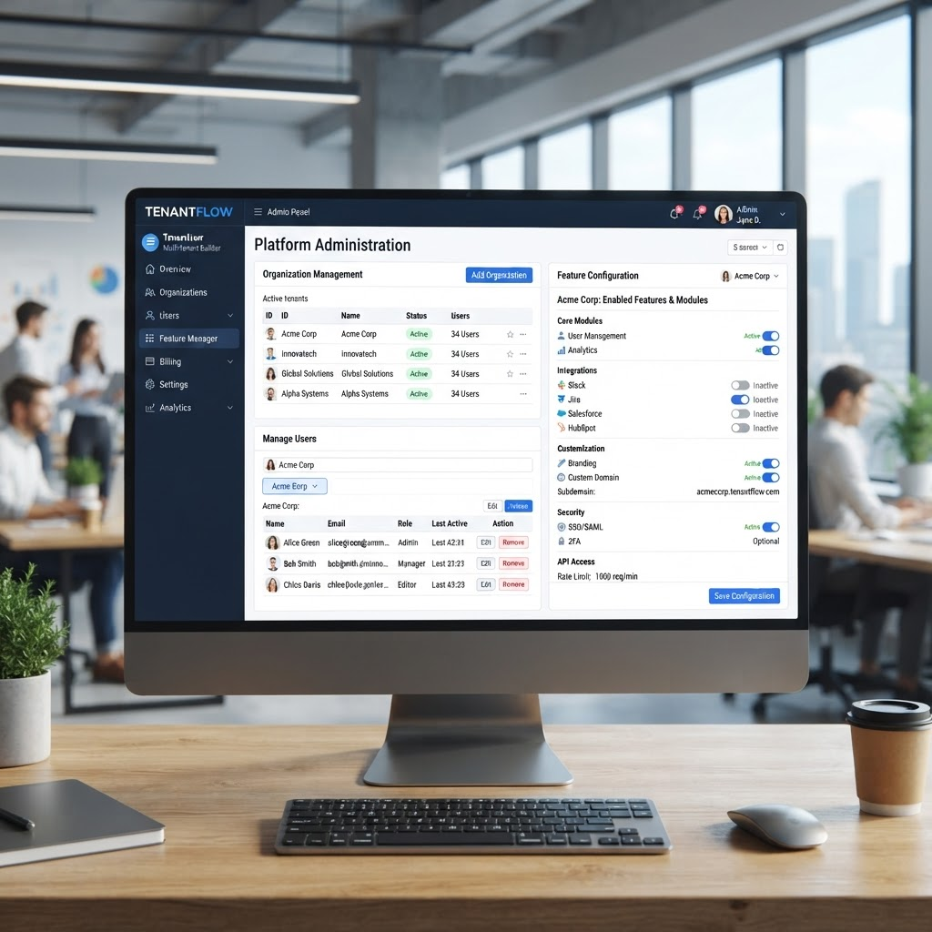 SaaS Multi-Tenant Builder